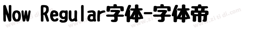 Now Regular字体字体转换